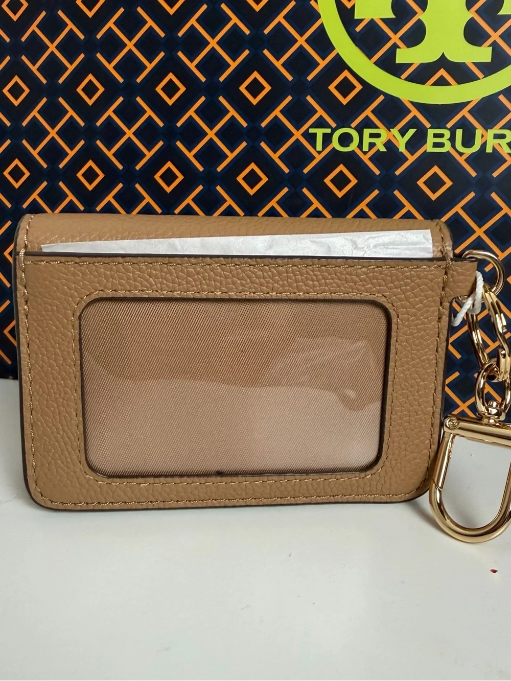 Tory Burch compact pebbled